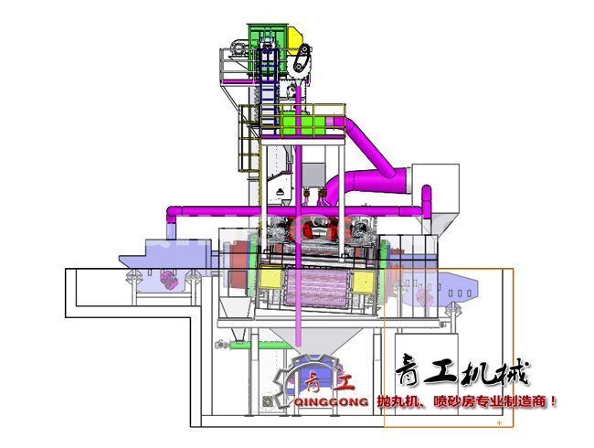 連續(xù)履帶拋丸機